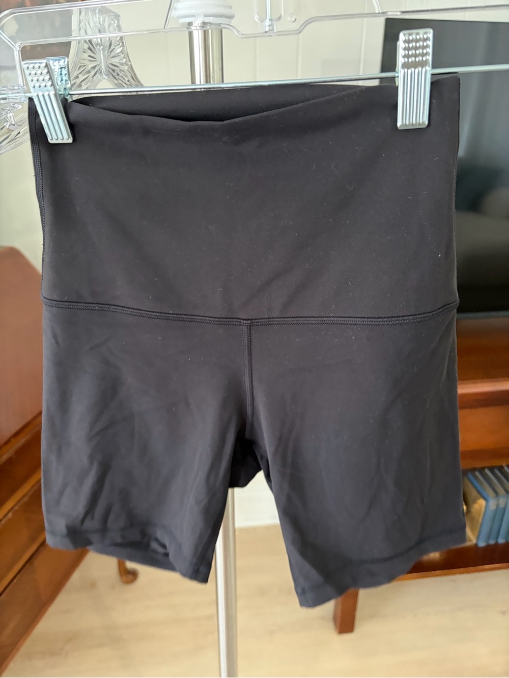 Lululemon High-Waist Women's Black Biker Shorts (4 inch inseam)